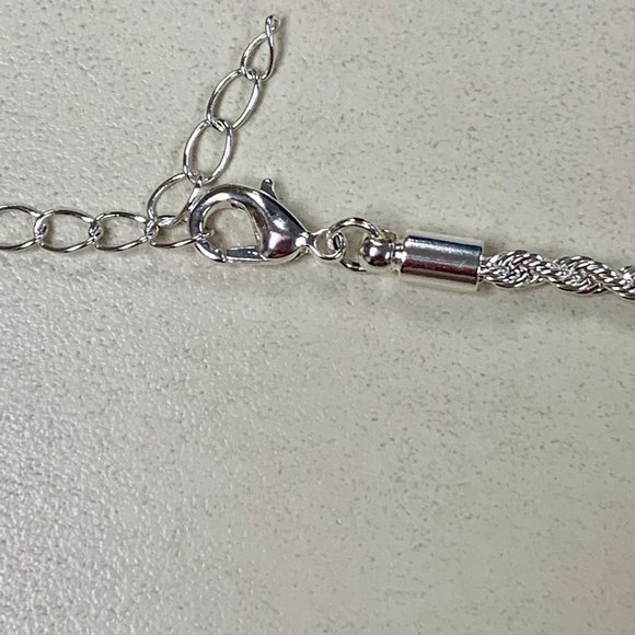 Silver Braided Plated Chain - Picture 2 of 4